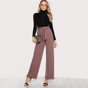 Self Tie Waist Palazzo Pants