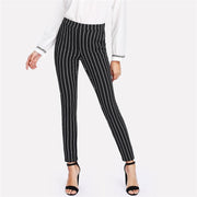 Striped Long Pencil Skinny Pants
