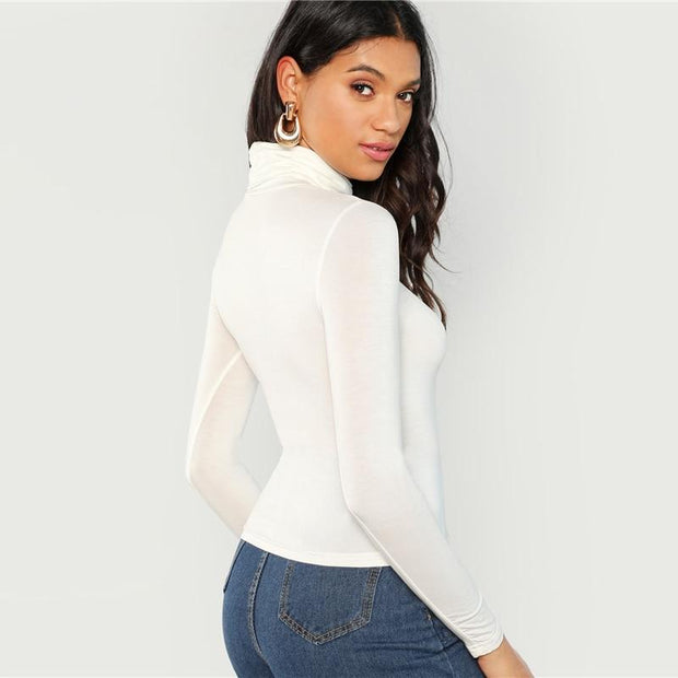 Turtleneck Slim Fit Top
