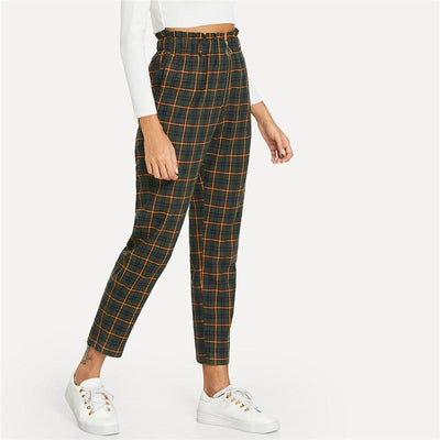 Exposed Zip Fly Carrot Pants