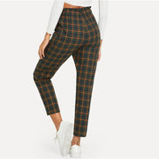 Exposed Zip Fly Carrot Pants