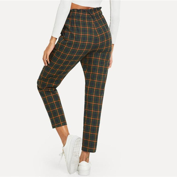 Exposed Zip Fly Carrot Pants