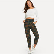 Exposed Zip Fly Carrot Pants