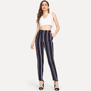 Pinstripe Casual Pants