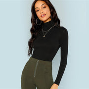 Turtleneck Slim Fit Top