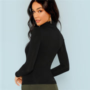 Turtleneck Slim Fit Top
