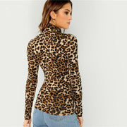 Leopard Skin Pullover Top