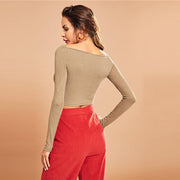 Lola Khaki Crop