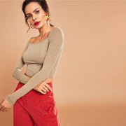 Lola Khaki Crop