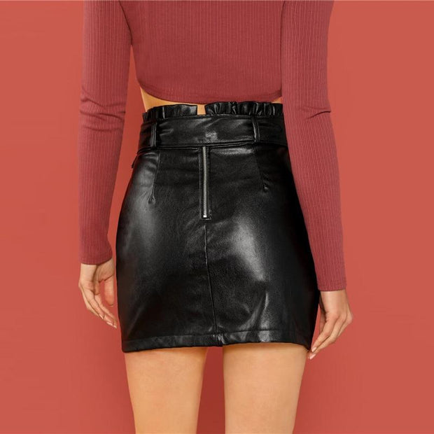 Self Adjustable Belted Skirt