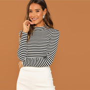 Black & White Striped Top