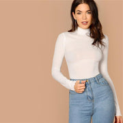 Long Sleeve Lettuce Trim Top