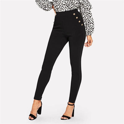 High Waist Skinny Carrot Pants