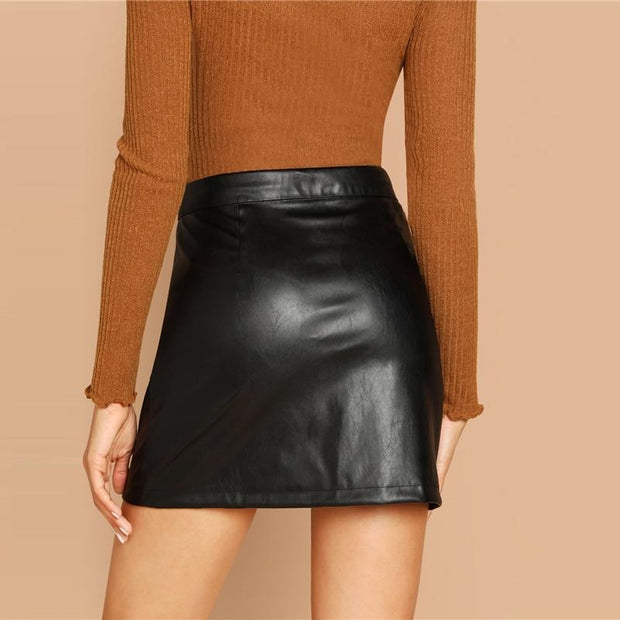 O-Ring Zip Sheath Skirt
