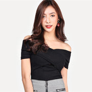 Ribbed Off the Shoulder Top