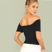 Ribbed Off the Shoulder Top