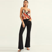 Halterneck Stretchy Tank Top