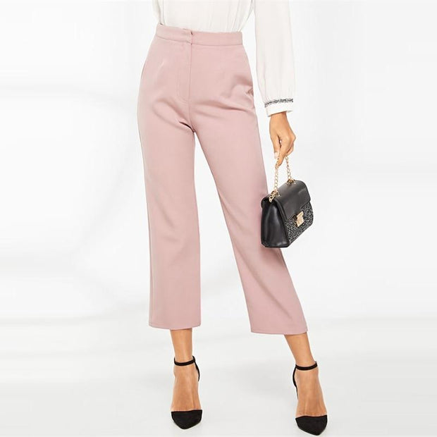 Cropped Straight Fly Pants