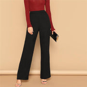 Wide Leg Zipper Fly Pants