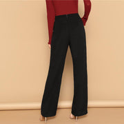 Wide Leg Zipper Fly Pants