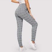 Knot Waist Glen Plaid Pants