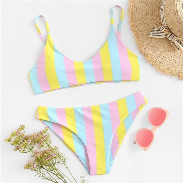 Cotton Candy Bikini Set