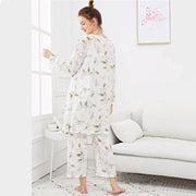 Leaf Print Cami Pajama Set