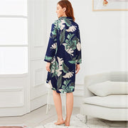 Tropical Print Button Up Night Dress