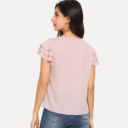 Pearls Beaded Layered Top