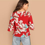 Bohemian Butterfly Floral Top