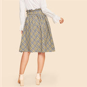 Vintage Flare Belted Skirt