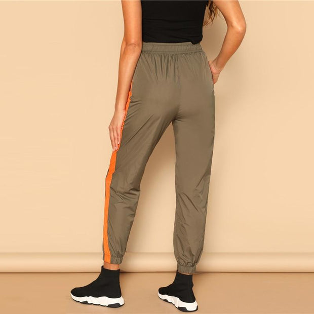 Tape Side Utility Capris Pants