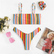 Rainbow Bandy Bikini Set