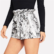 Bite Me Snake Print Shorts