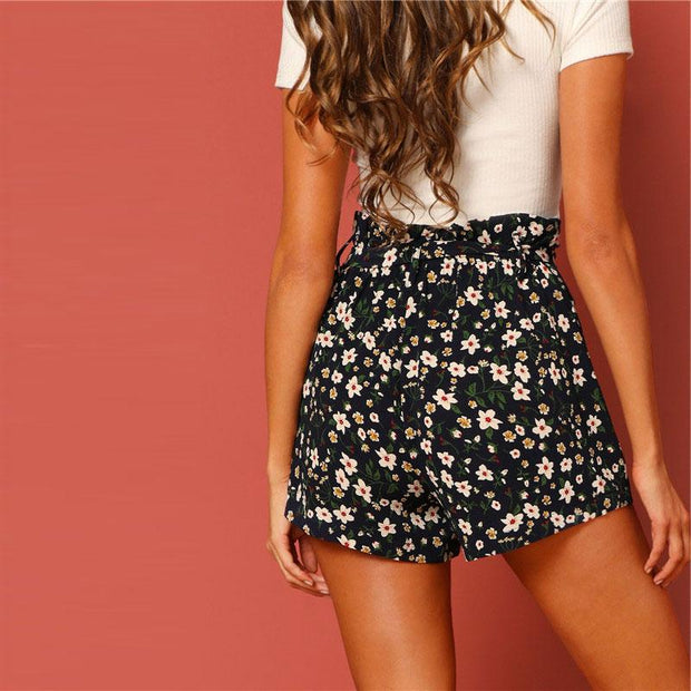 Floral BoHo High Shorts