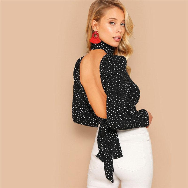 Dot To Dot Blouse Top