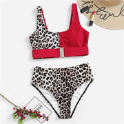 Buckle Up Leopard Bikini Set