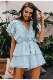 Baby Blue Ruffles Playsuit