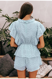 Baby Blue Ruffles Playsuit