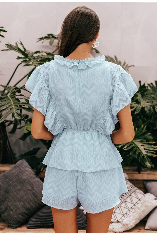 Baby Blue Ruffles Playsuit