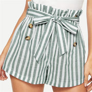 Prep Stripe Button Shorts