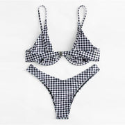 May Gingham Bikini Set