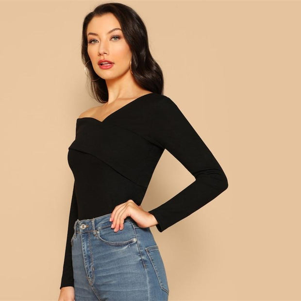 Criss Cross Off Shoulder Top