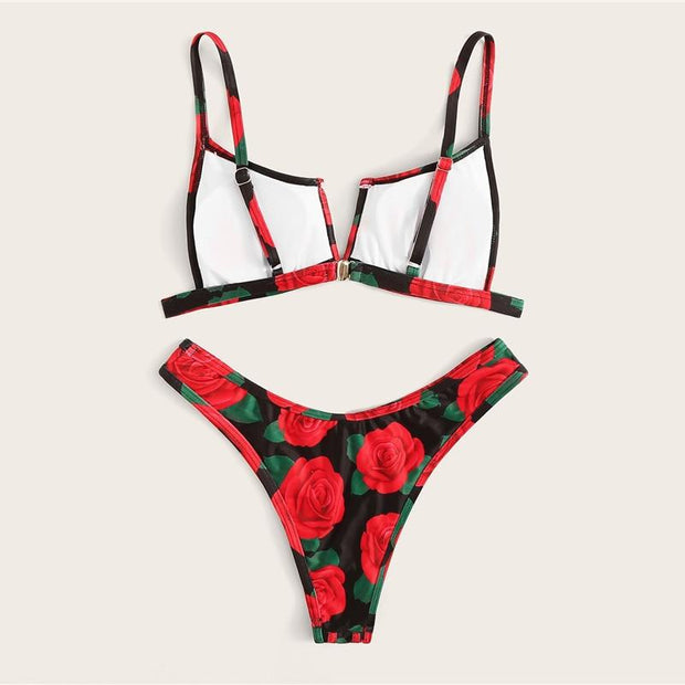 Roses Are Red Bikini Set